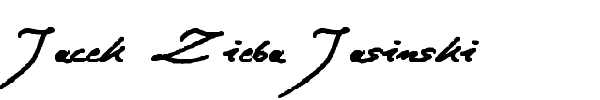 Jacek Zieba Jasinski font preview